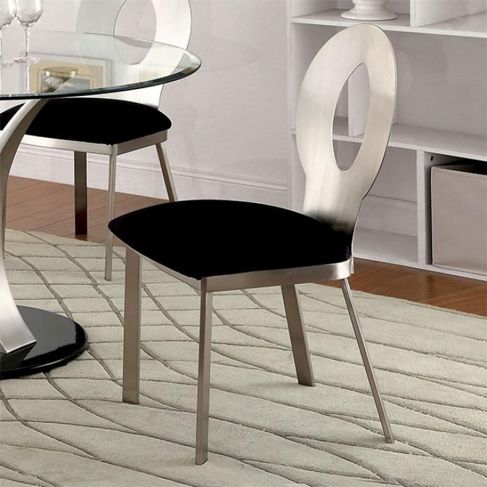 Valo Silver & Black Dining Chair (Set of 2)