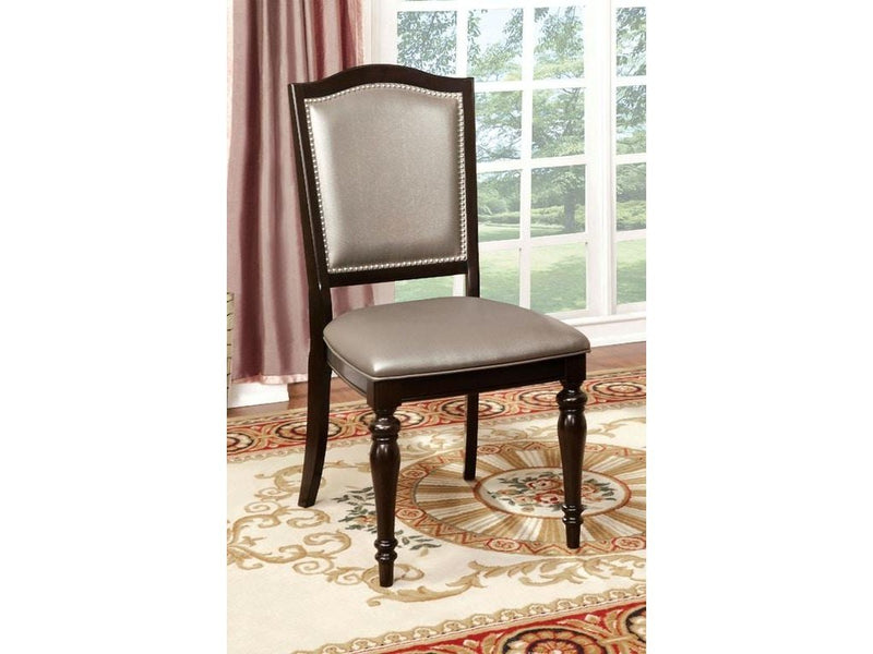 Harrington Dark Walnut & Pewter Dining Chair (Set of 2)