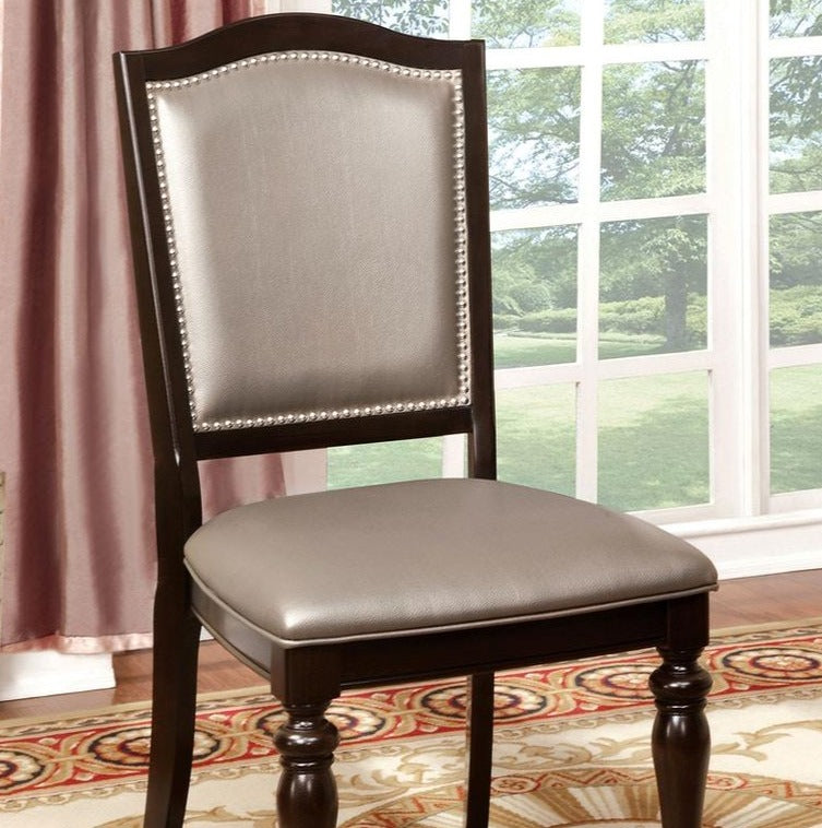 Harrington Dark Walnut & Pewter Dining Chair (Set of 2)