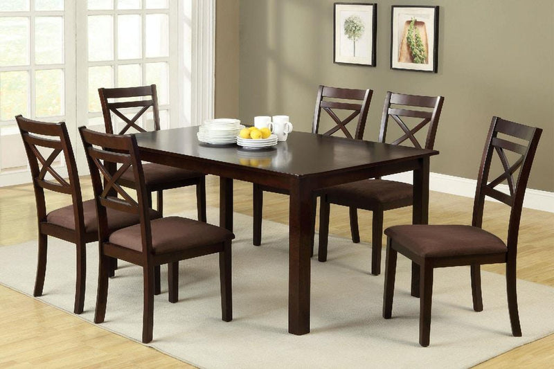 Weston Espresso 7pc Dining Room Set