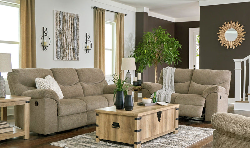 Alphons Manual Reclining Sofa & Loveseat Set