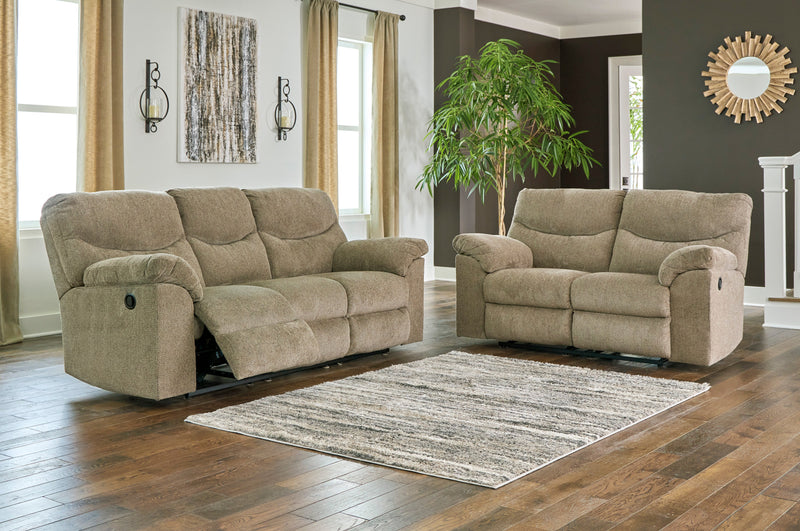 Alphons Manual Reclining Sofa & Loveseat Set