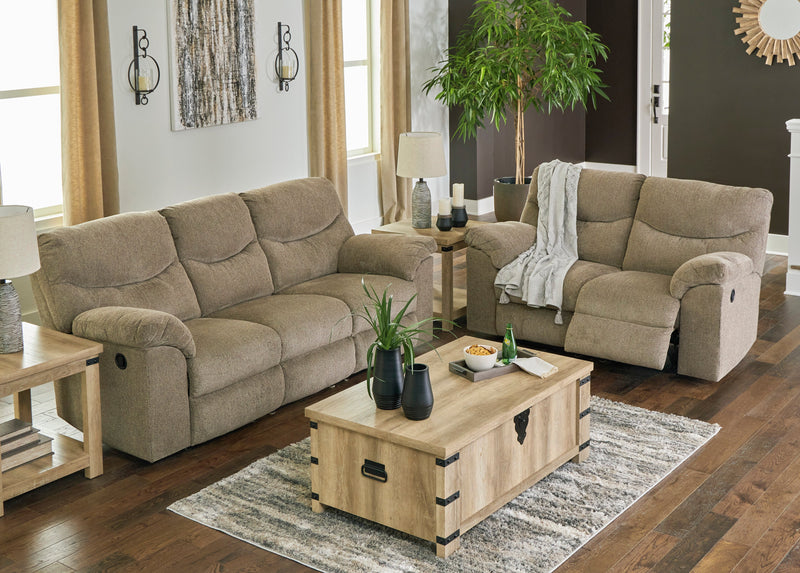 Alphons Manual Reclining Sofa & Loveseat Set