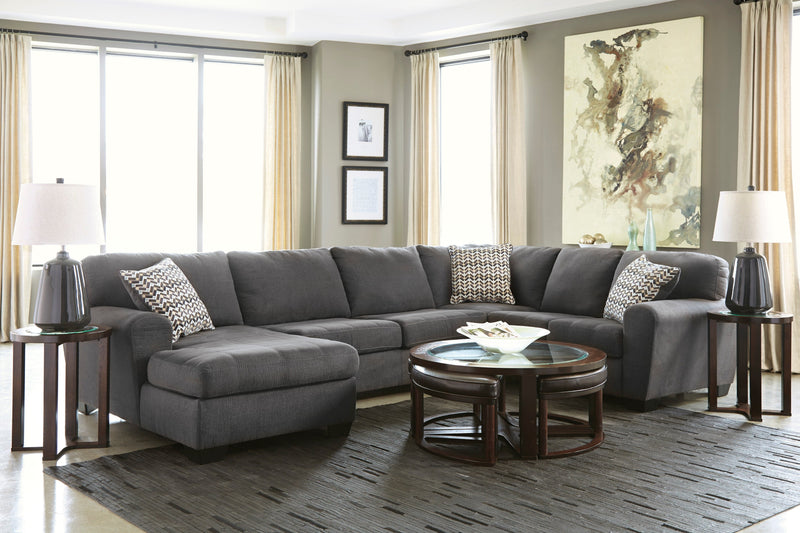 Ambee Slate 3pc Sectional w/ Chaise