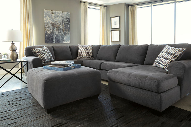 Ambee Slate Oversized Accent Ottoman