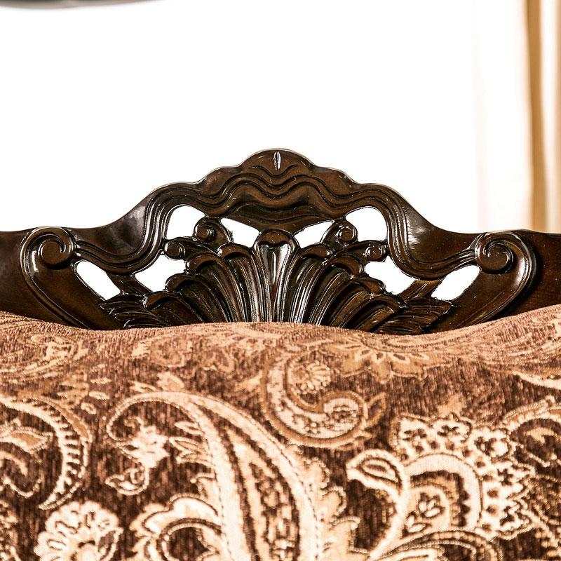 Newdale - Brown & Gold - Sofa - Ornate Home