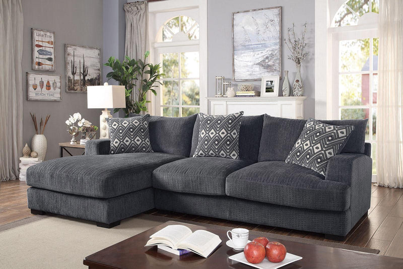 Kaylee - Gray - LAF Sectional Sofa (2pc) - Ornate Home