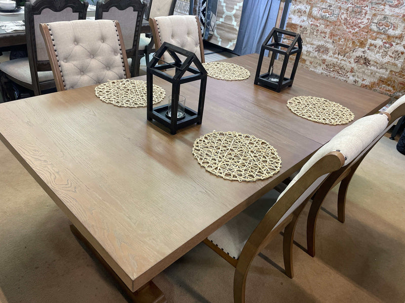 Brockway - Barley Brown - Rectangular Trestle Dining Set / 5pc - Ornate Home