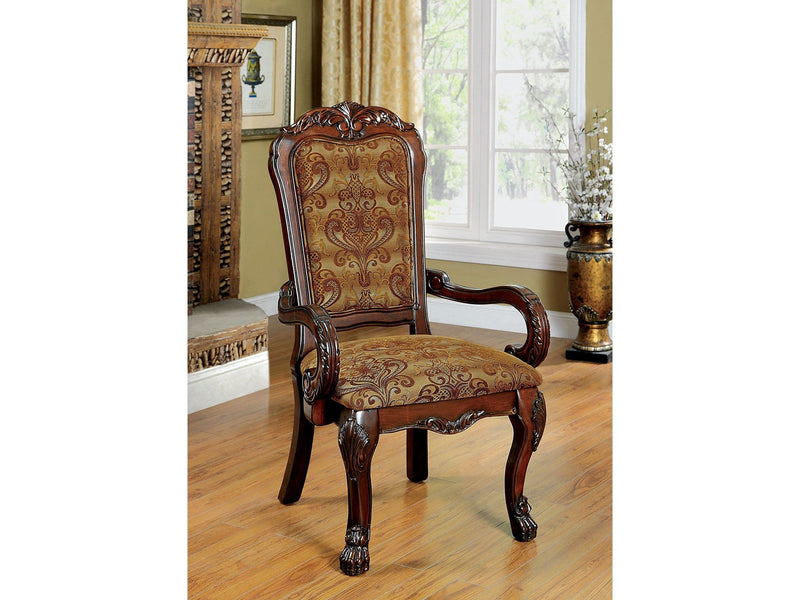 Medieve Brown Cherry Arm Chair (Set of 2)