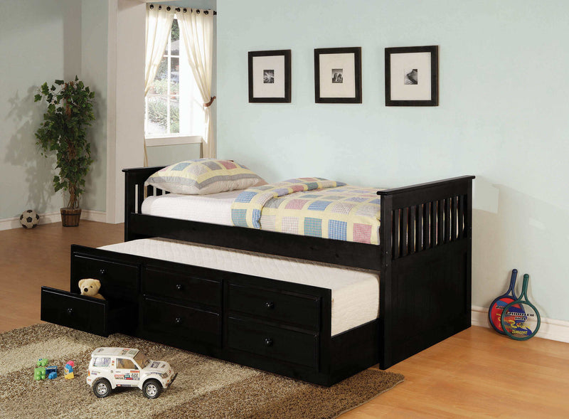 Katrina Twin Captain’s Bed w/ Storage Trundle - Ornate Home