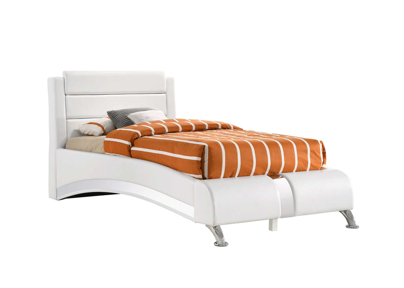 Felicity - Glossy White - Twin Platform Bed - Ornate Home