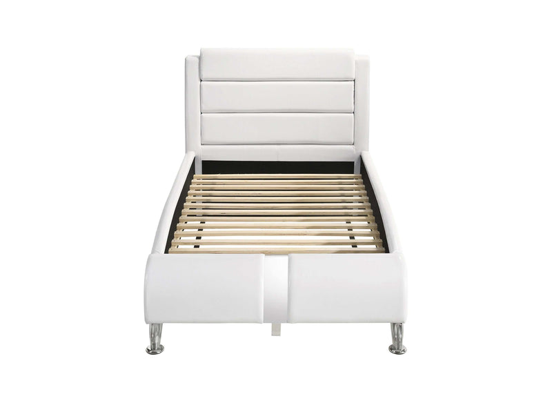 Felicity - Glossy White - Twin Platform Bed - Ornate Home