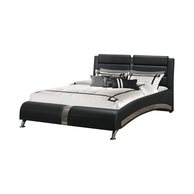 Havering - Black & Chrome - Queen Bed - Ornate Home