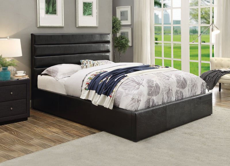 Riverbend - Black - Eastern King Storage Bed - Ornate Home