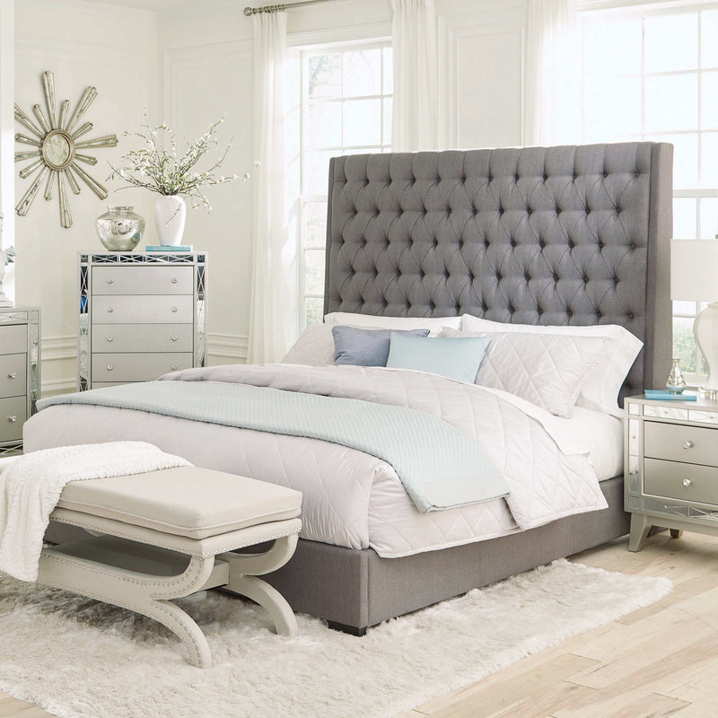 Camille - Grey - Eastern King Bed - Ornate Home