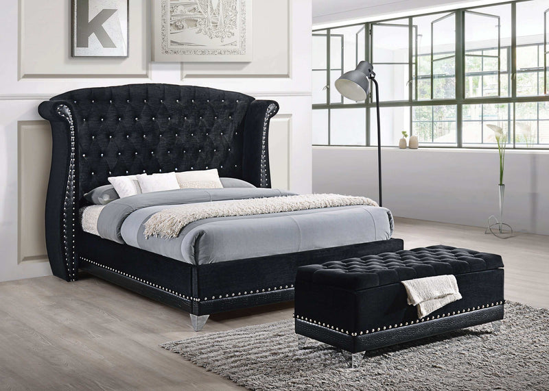 Barzini - Black - California King Bed - Ornate Home