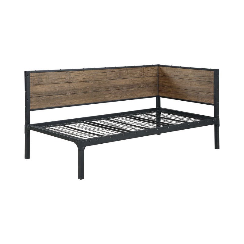 Getler - Weathered Chestnut & Black - Daybed - Ornate Home