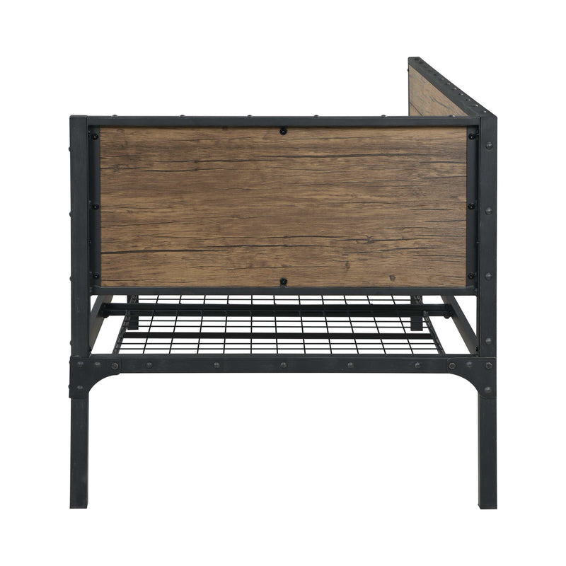 Getler - Weathered Chestnut & Black - Daybed - Ornate Home