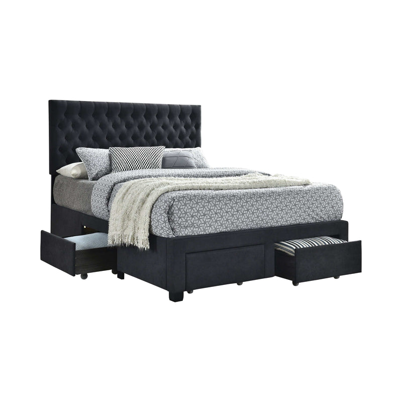 Soledad - Charcoal - Full Storage Bed - Ornate Home