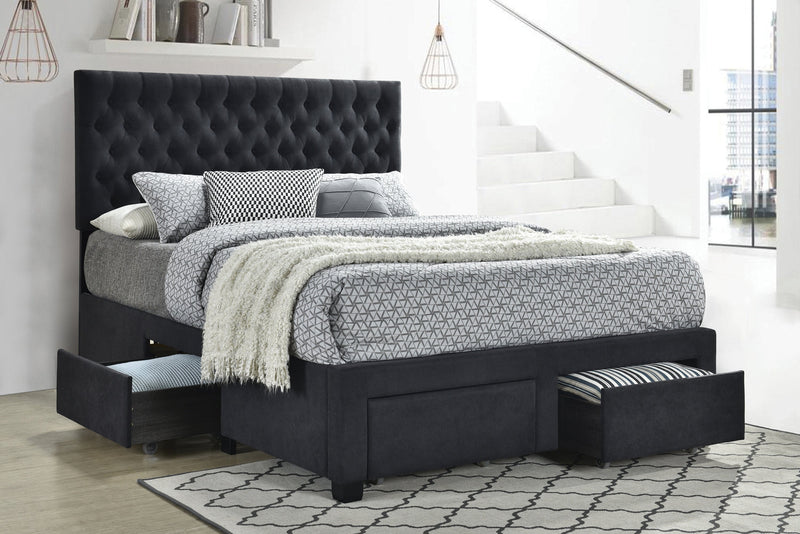 Soledad - Charcoal - Full Storage Bed - Ornate Home