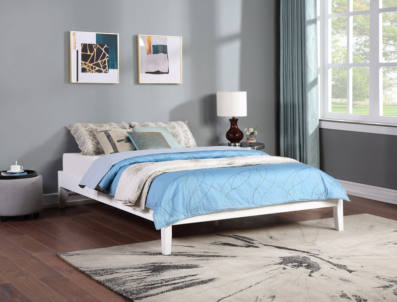 Hounslow White Queen Platform Bed