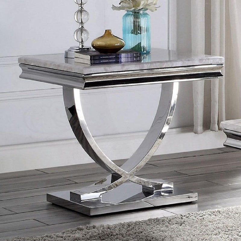 Wettingen Chrome End Table