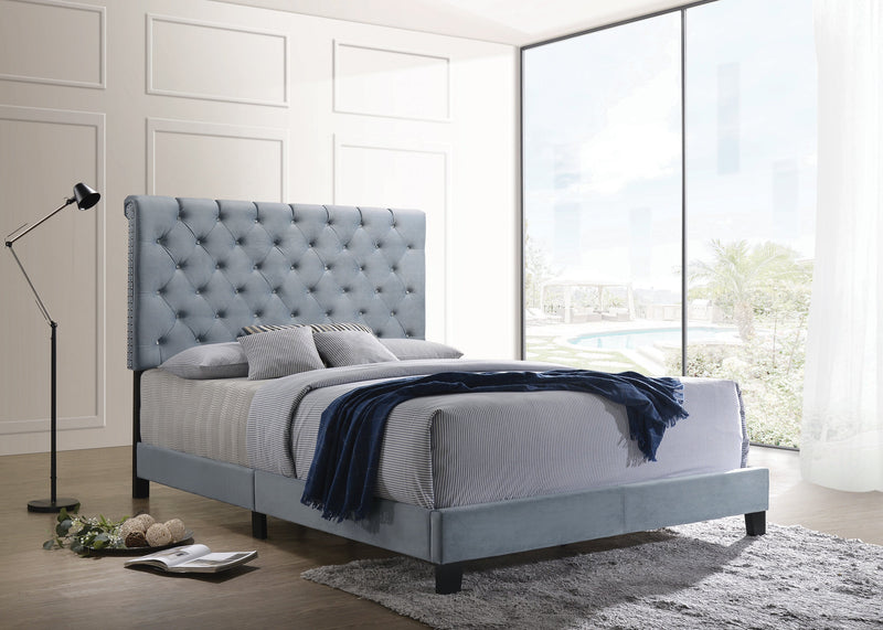 Warner - Slate Blue - Queen Bed - Ornate Home