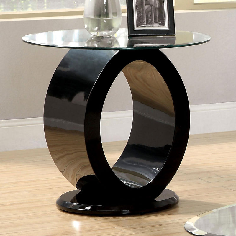 Lodia III Black End Table