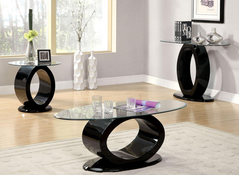 Lodia III Black End Table