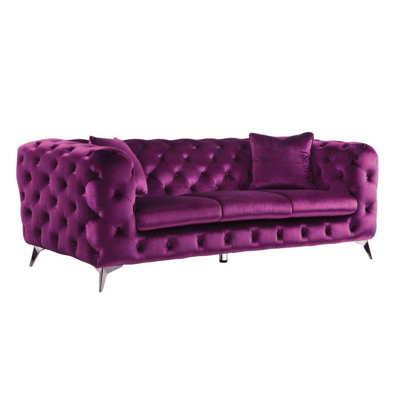 Atronia - Purple - Sofa - Ornate Home