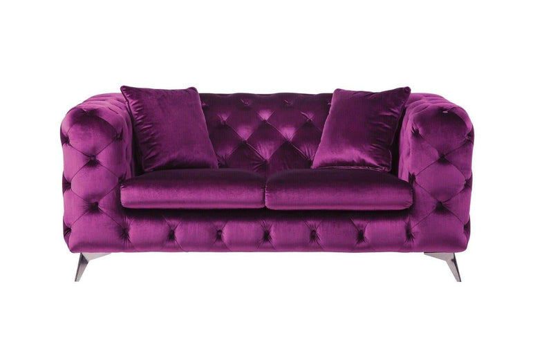 Atronia - Purple - Loveseat - Ornate Home