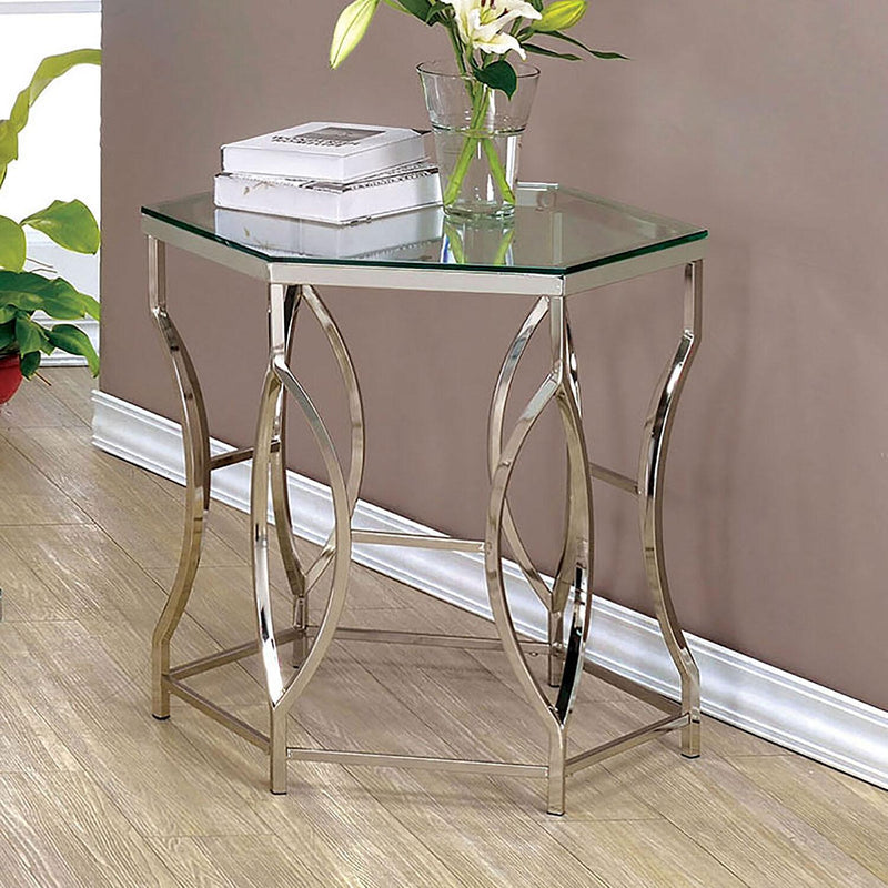 Zola Chrome 3pc Coffee Table Set