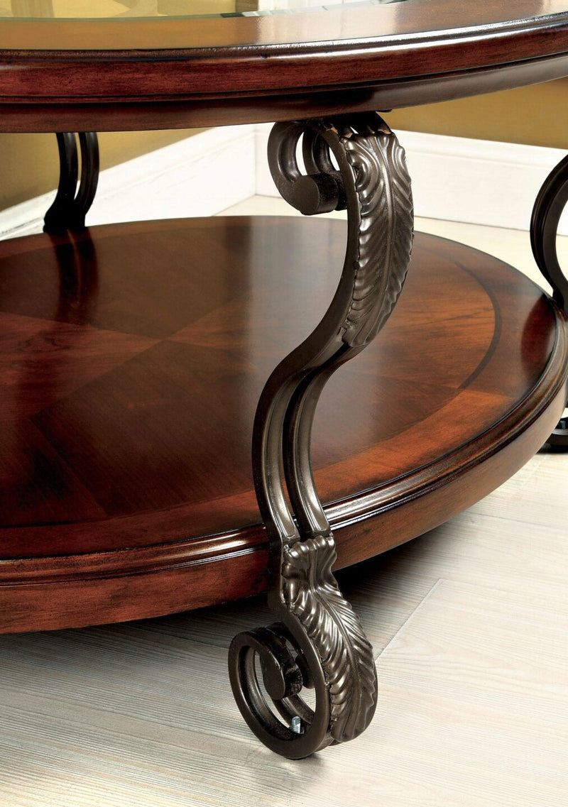 July Brown Cherry Sofa Table