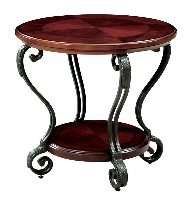 May Brown Cherry End Table