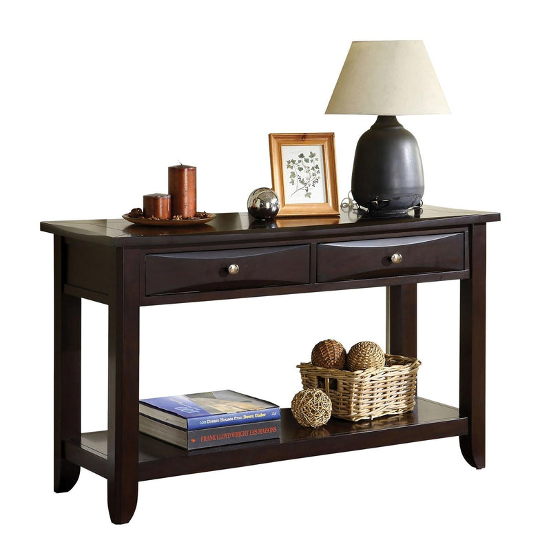 Baldwin Espresso Sofa Table