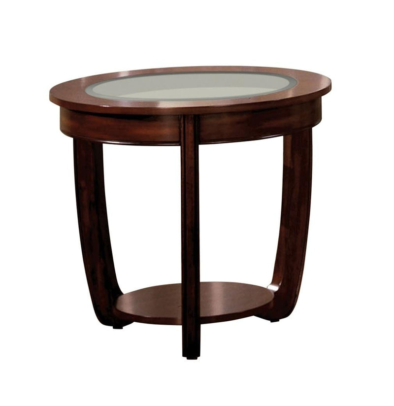 Crystal Falls Dark Cherry End Table