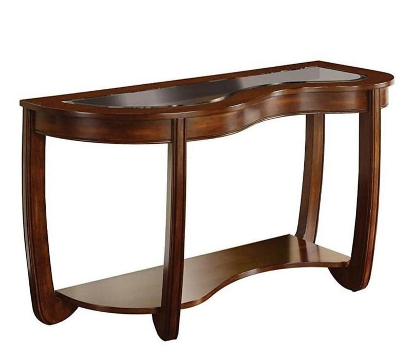 Crystal Falls Dark Cherry Sofa Table