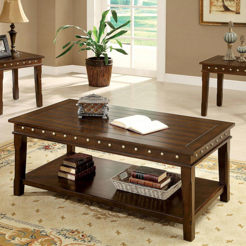 Fenwick Walnut 3pc Coffee Table Set