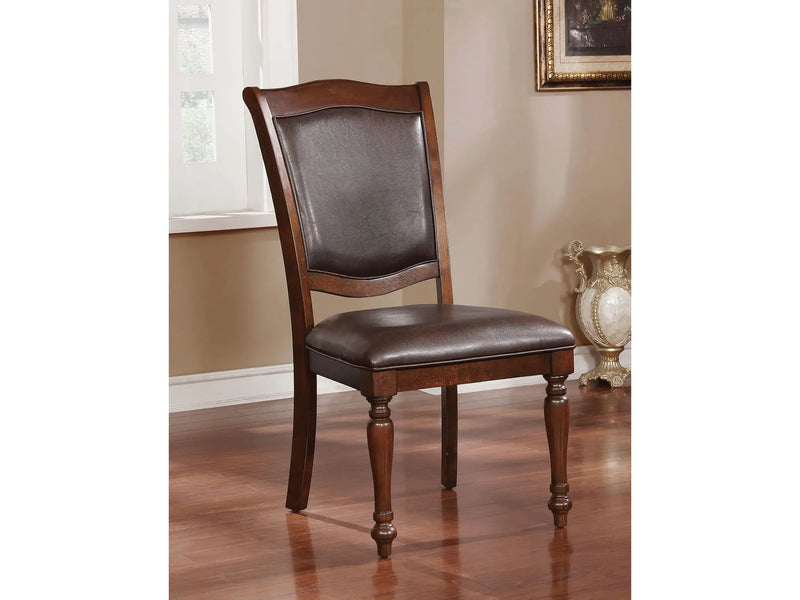 Sylvana Brown Cherry & Espresso Dining Chair (Set of 2)