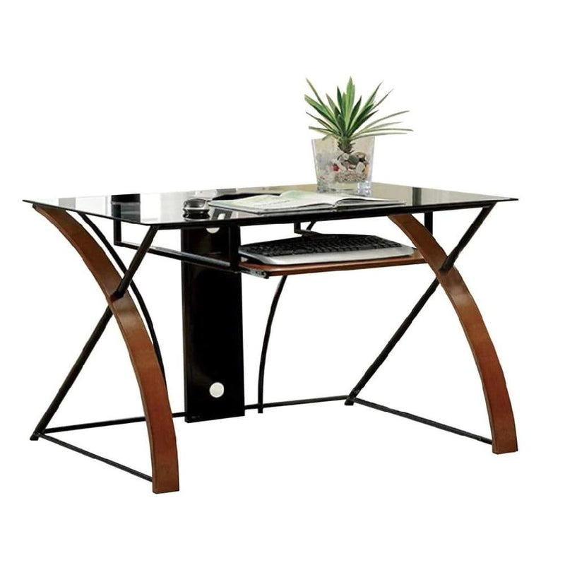 Baden Oak & Black Computer Desk