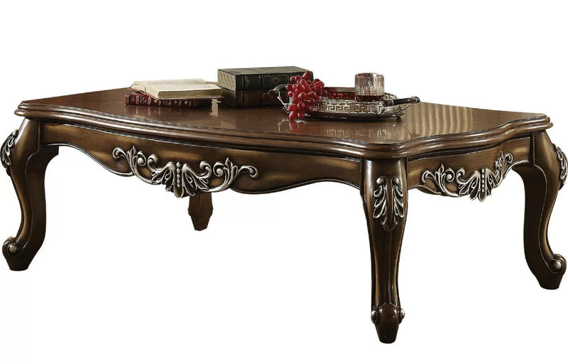 Latisha Antique Oak Coffee Table - Ornate Home