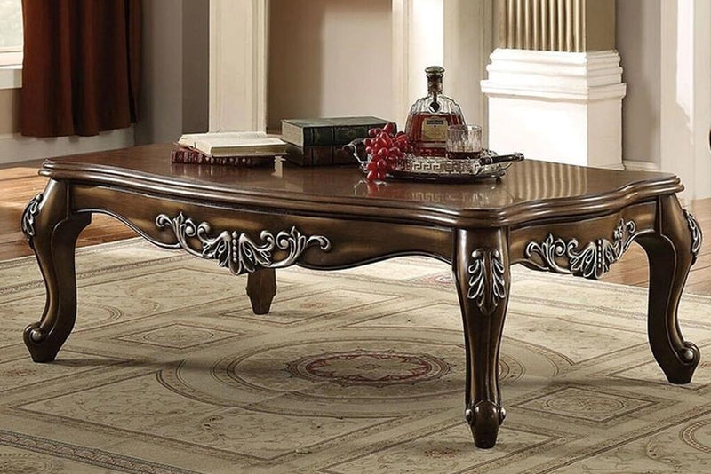 Latisha Antique Oak Coffee Table - Ornate Home