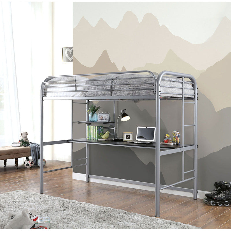 Opal Silver Twin Loft Bed