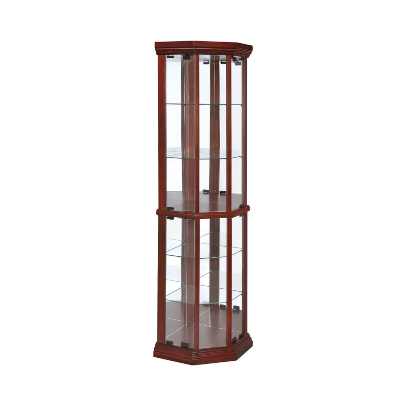 Appledale Medium Brown Corner Curio Cabinet