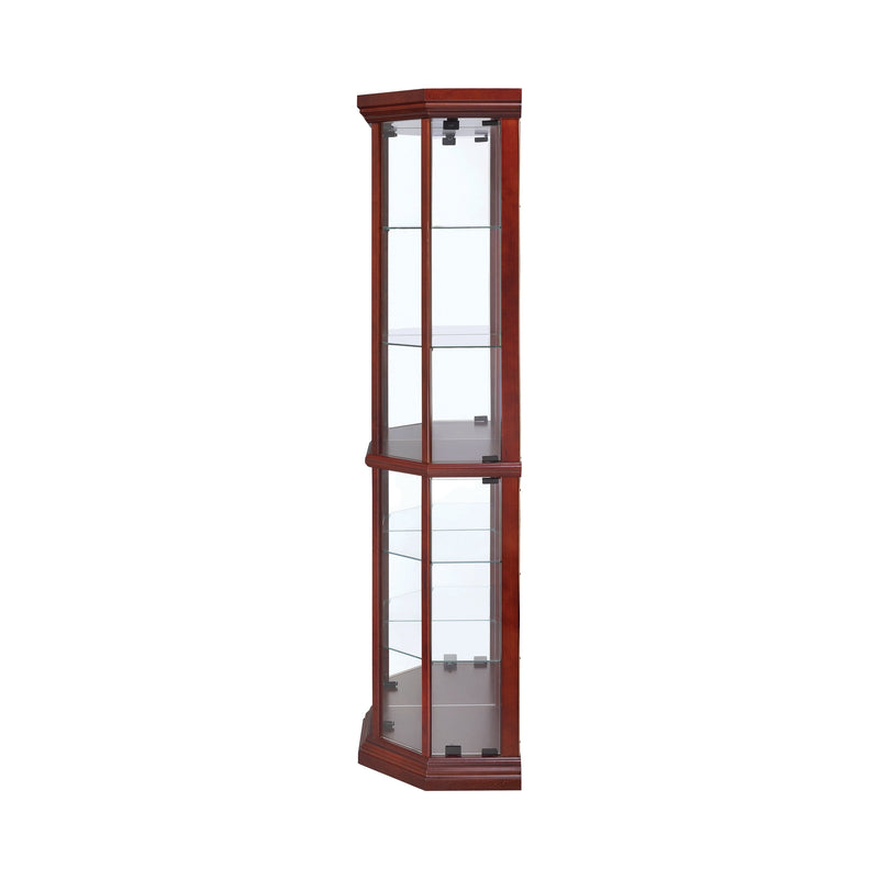 Appledale Medium Brown Corner Curio Cabinet