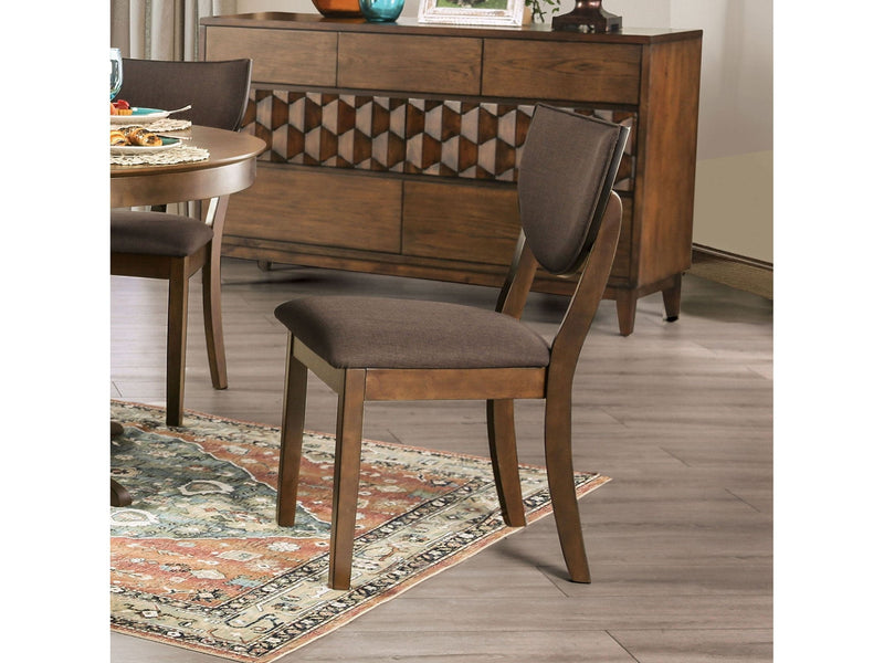 Marina Walnut & Dark Chocolate Dining Chair (Set of 2)