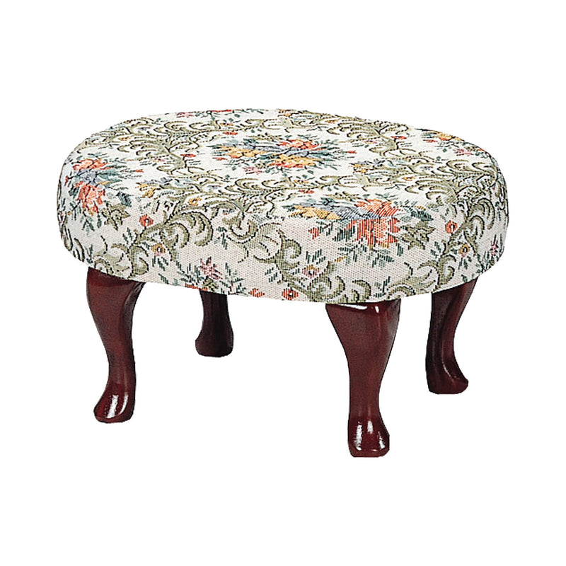 Samara Beige And Green Foot Stool