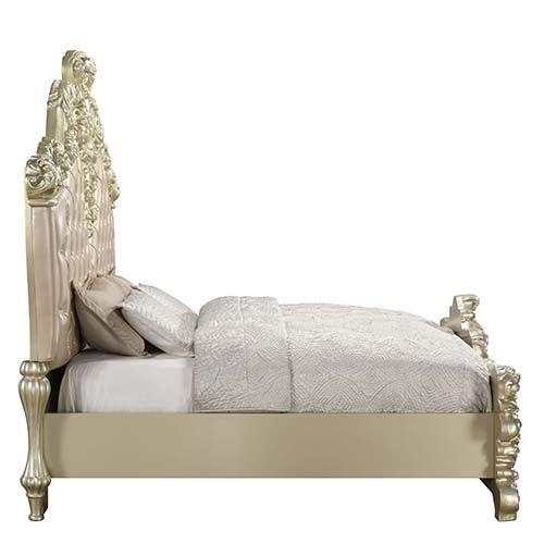 Vatican - Gold & Champagne Silver - Eastern King Bed - Ornate Home