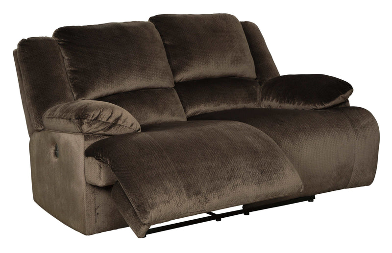 Clonmel - Chocolate - Power Reclining Loveseat - Ornate Home