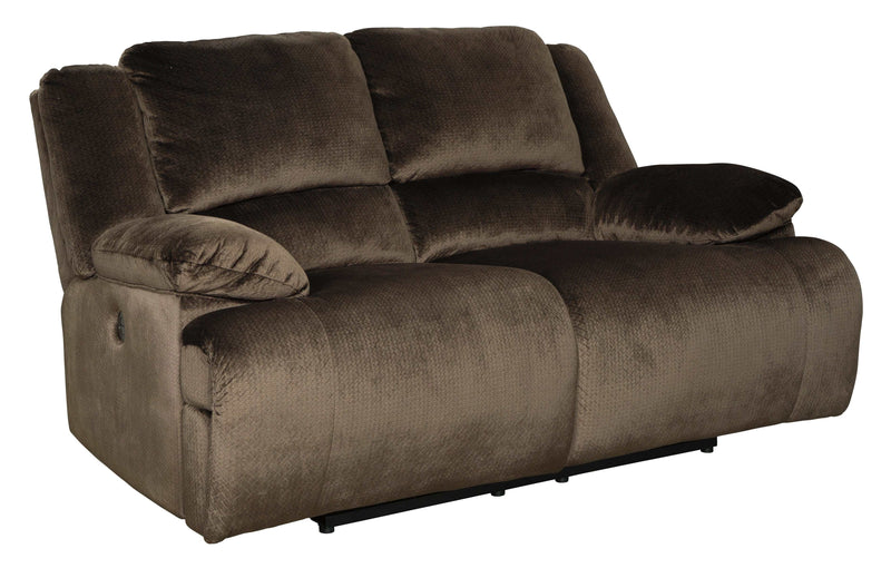 Clonmel - Chocolate - Power Reclining Loveseat - Ornate Home